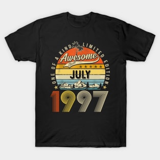 Awesome Since July 1997 Vintage 26th Birthday T-Shirt